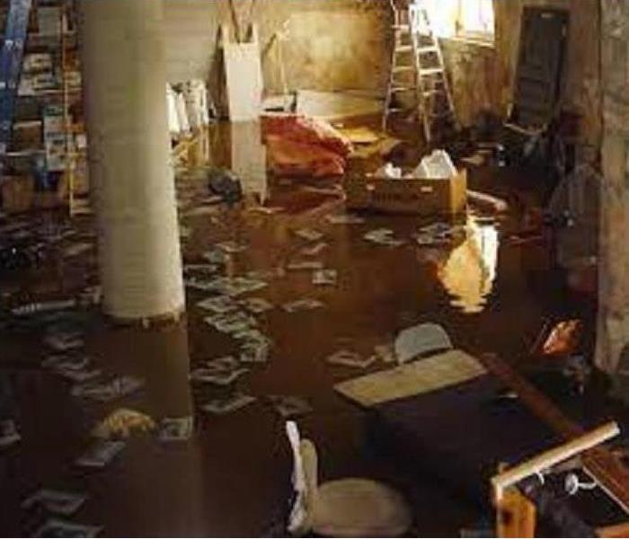 picture of a flooded basement